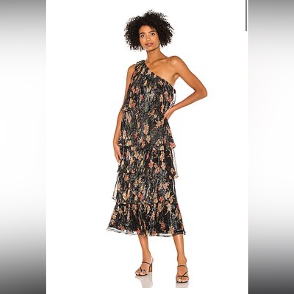 House of Harlow 1960 x REVOLVE Collins Dress in Noir Floral Multi - XS